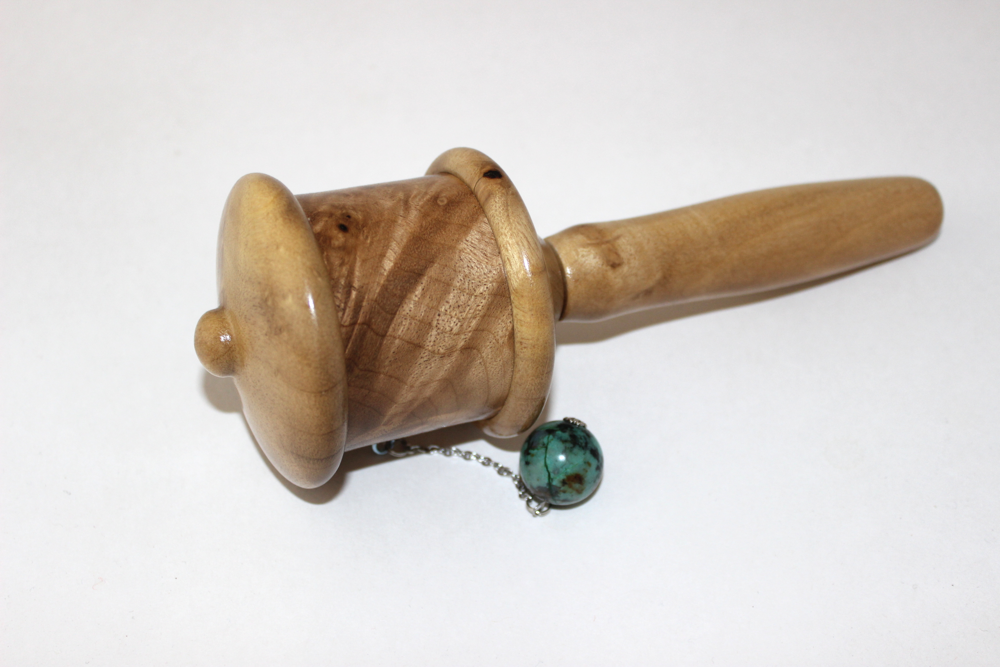 Mini Prayer Wheel Myrtle Wood - Image 3