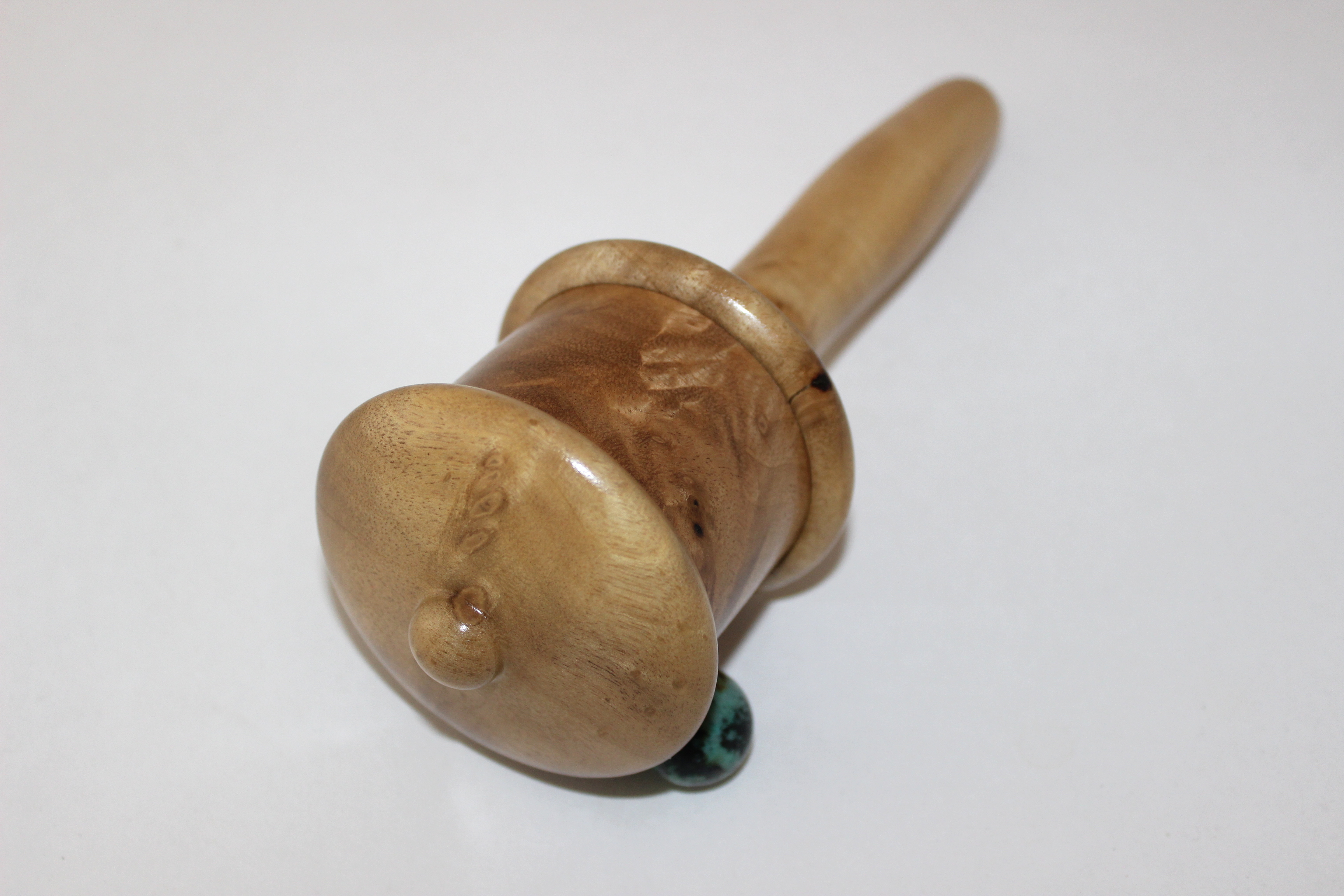 Mini Prayer Wheel Myrtle Wood - Image 4