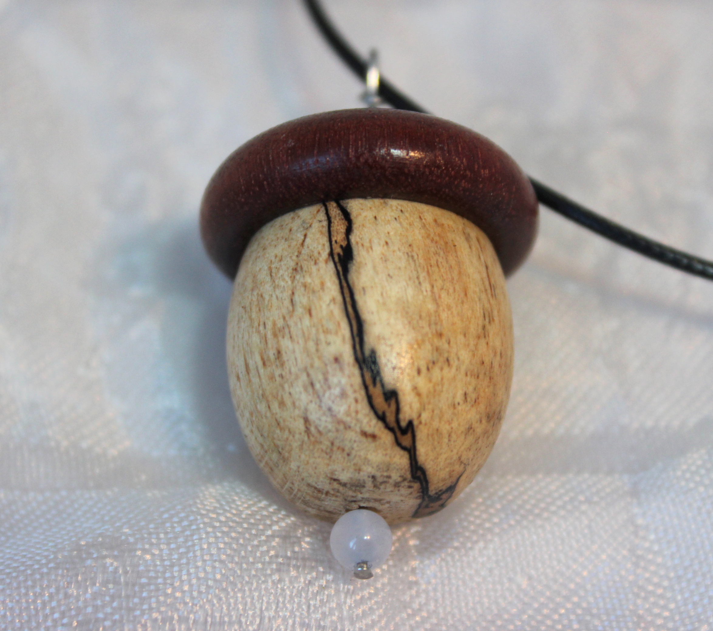 Chenrezig Pendant Prayer Wheel Acorn - Image 4