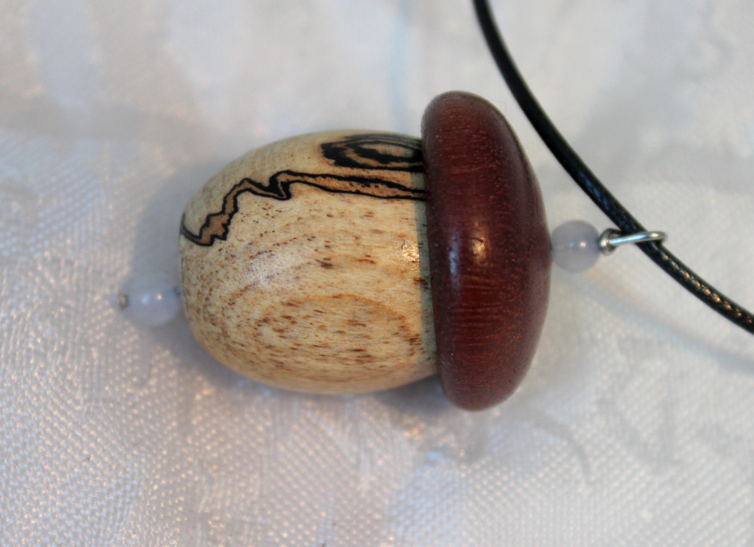 Chenrezig Pendant Prayer Wheel Acorn - Image 5