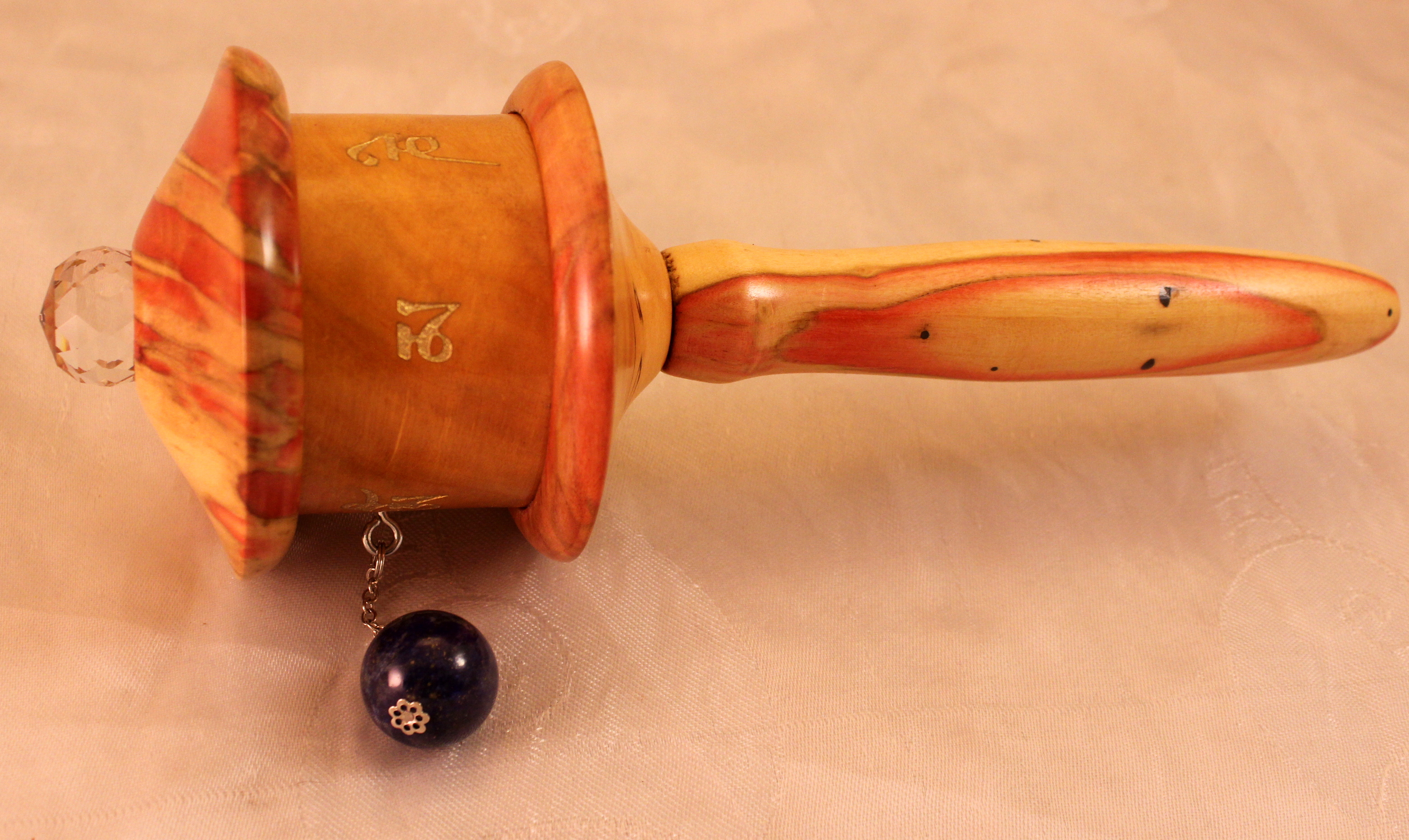 Flame Box Elder Prayer Wheel - Image 3