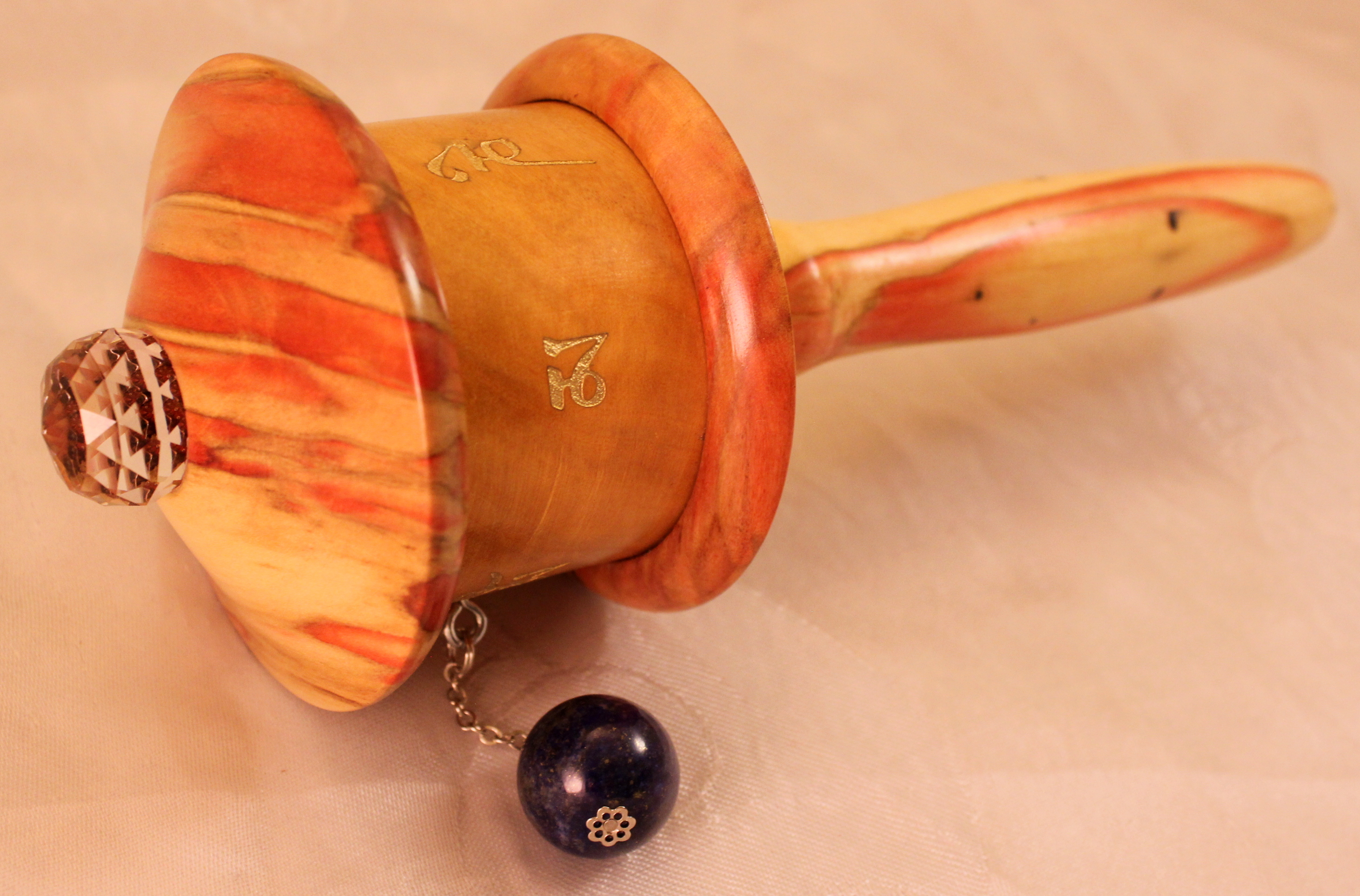 Flame Box Elder Prayer Wheel - Image 4