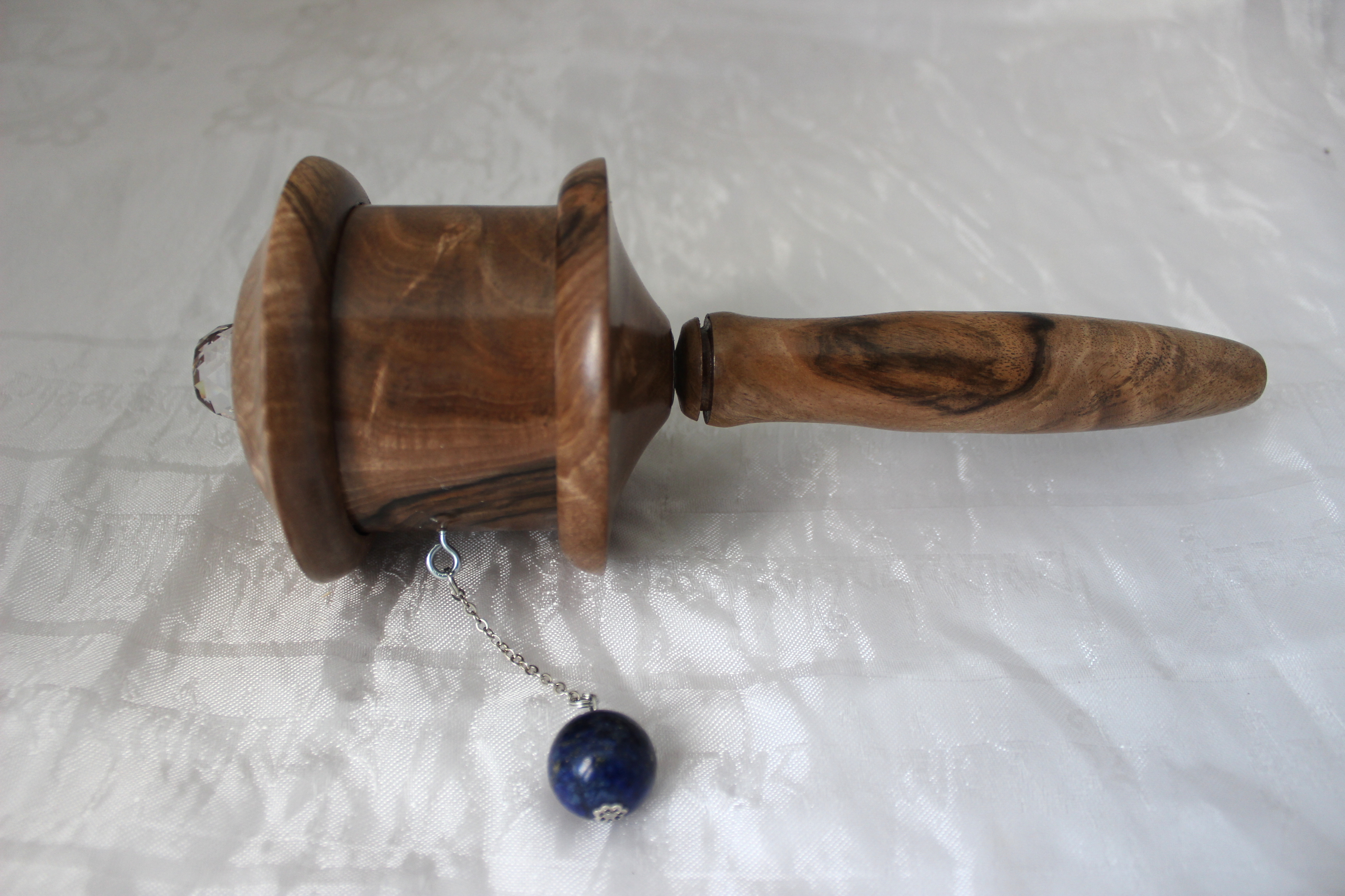 Medicine Buddha Prayer Wheel- English Walnut - Image 6
