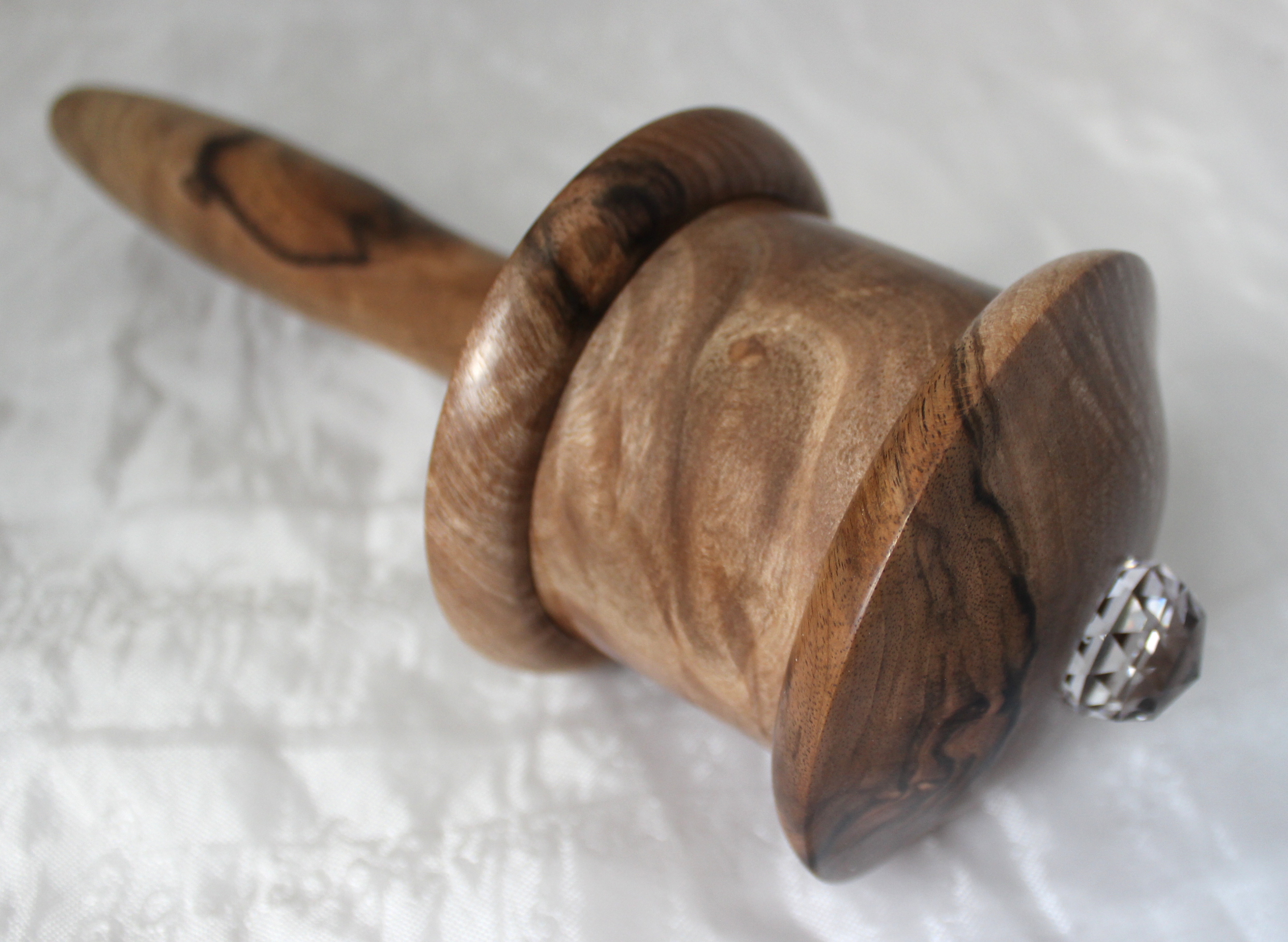 Medicine Buddha Prayer Wheel- English Walnut - Image 4