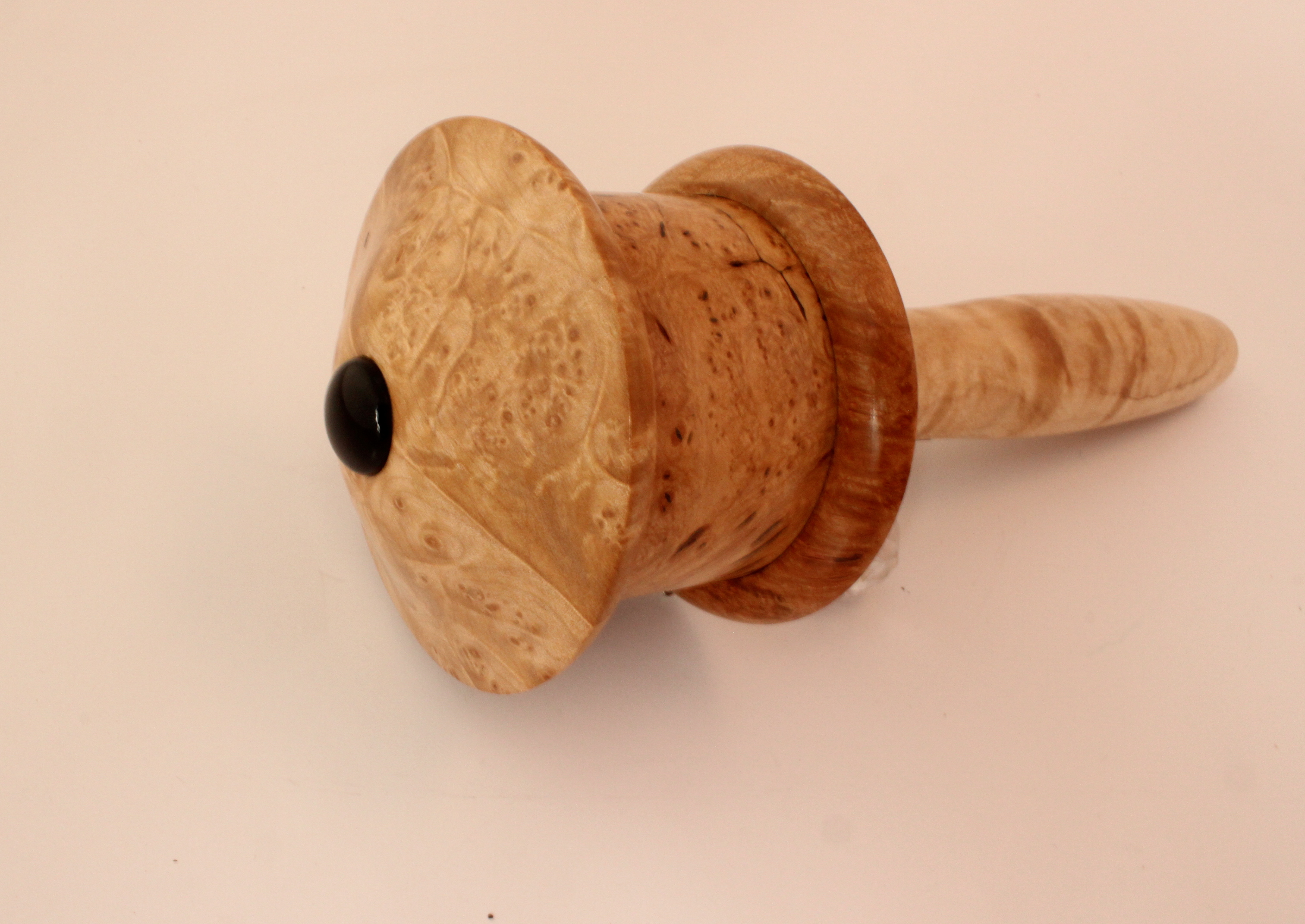Unique Mini Prayer Wheel Maple Burl - Image 2