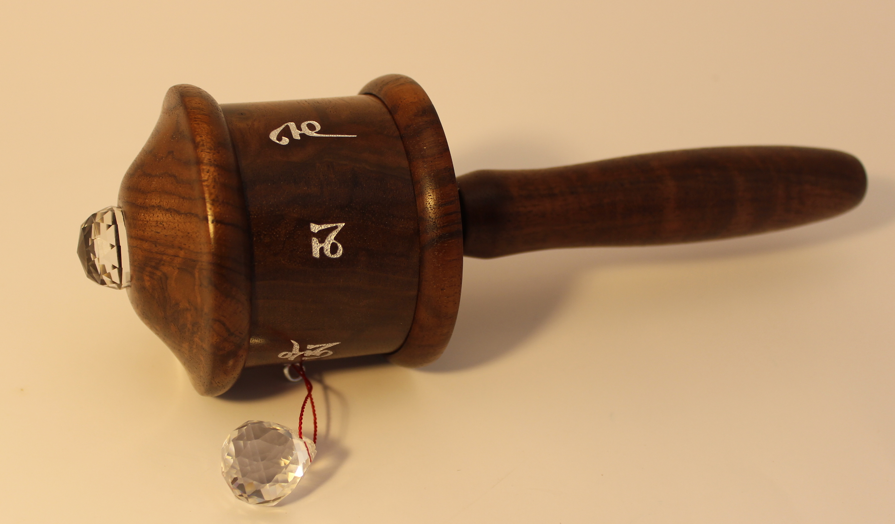 Walnut Prayer Wheel - Image 3