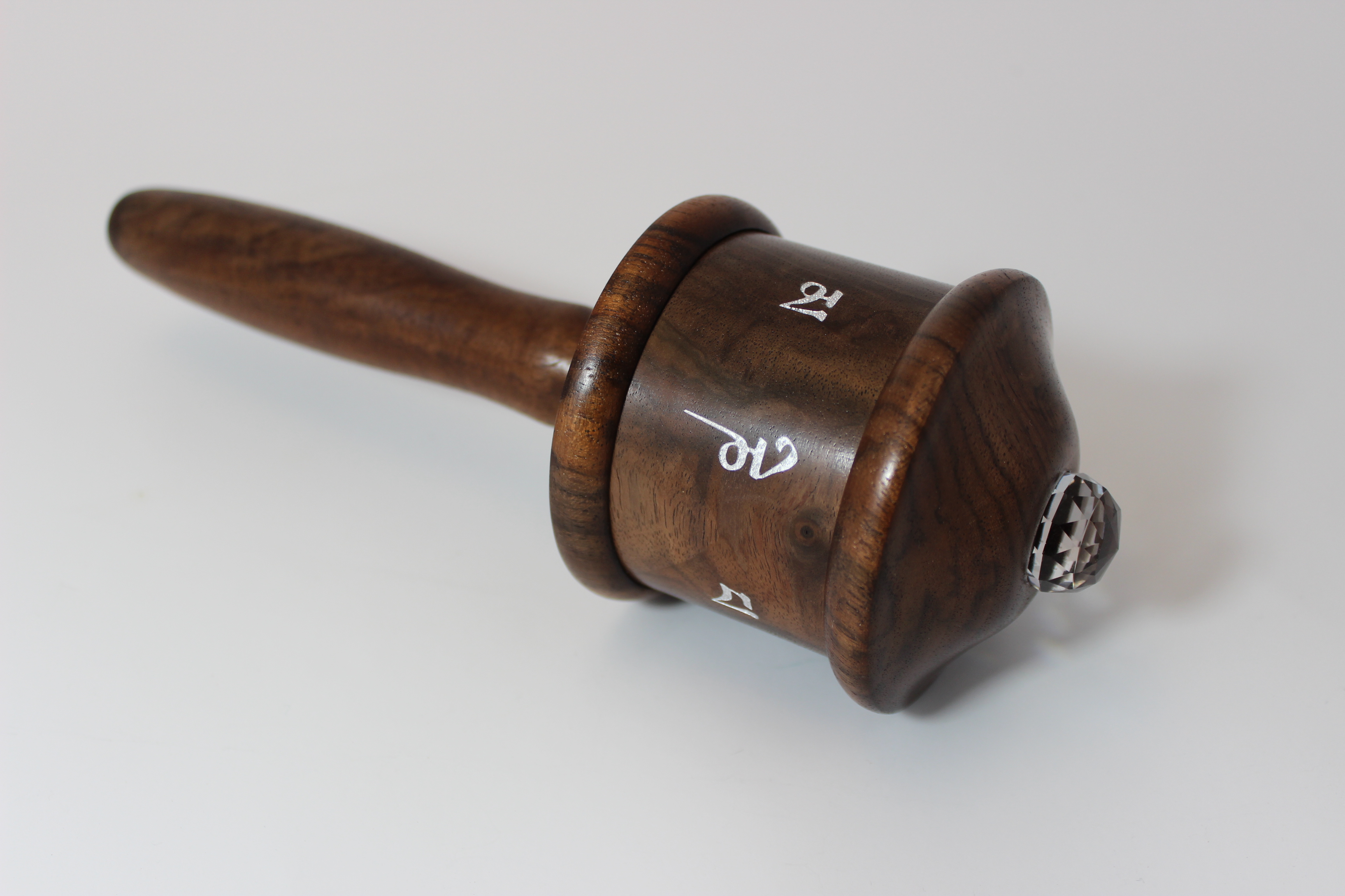Walnut Prayer Wheel - Image 5