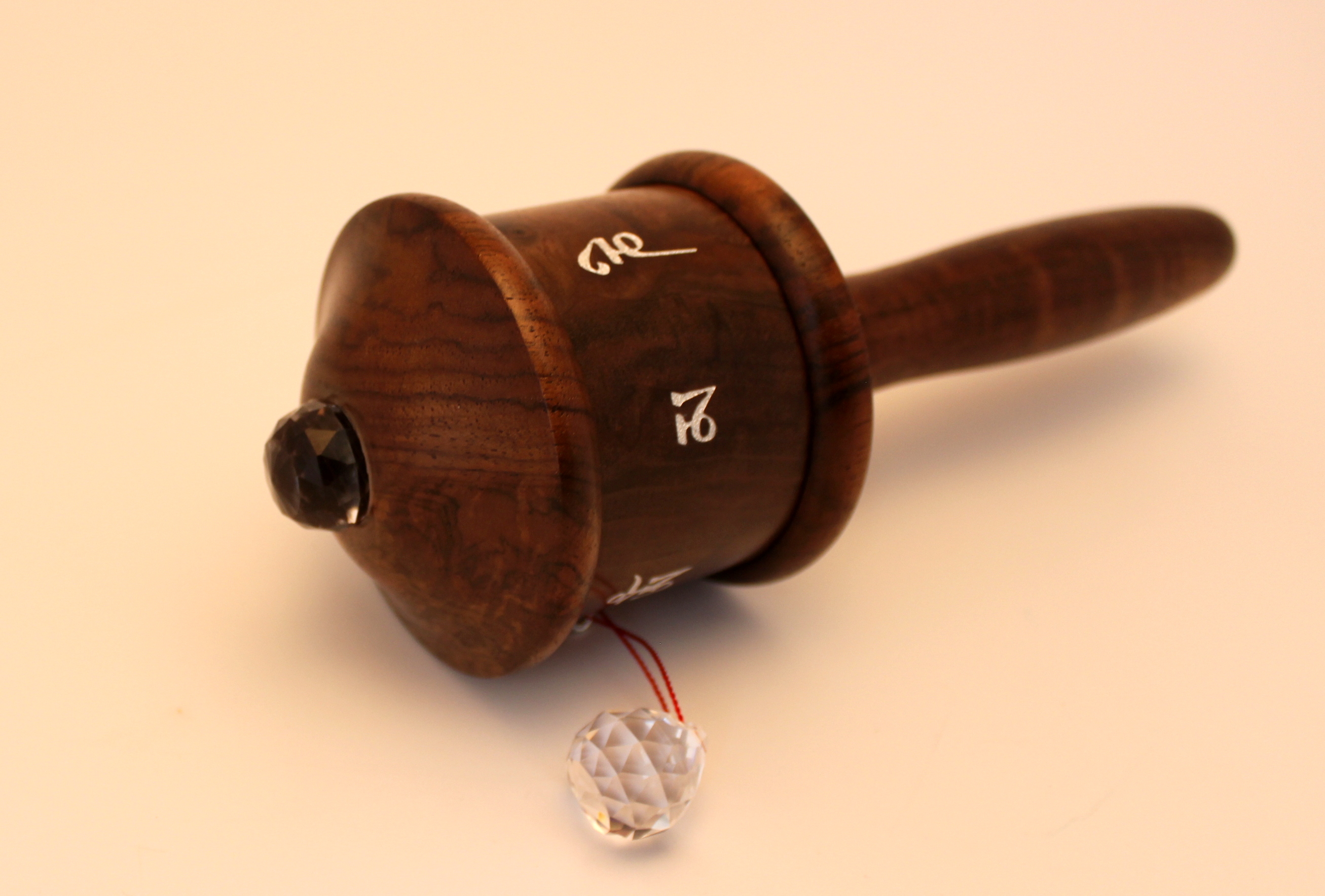 Walnut Prayer Wheel - Image 2