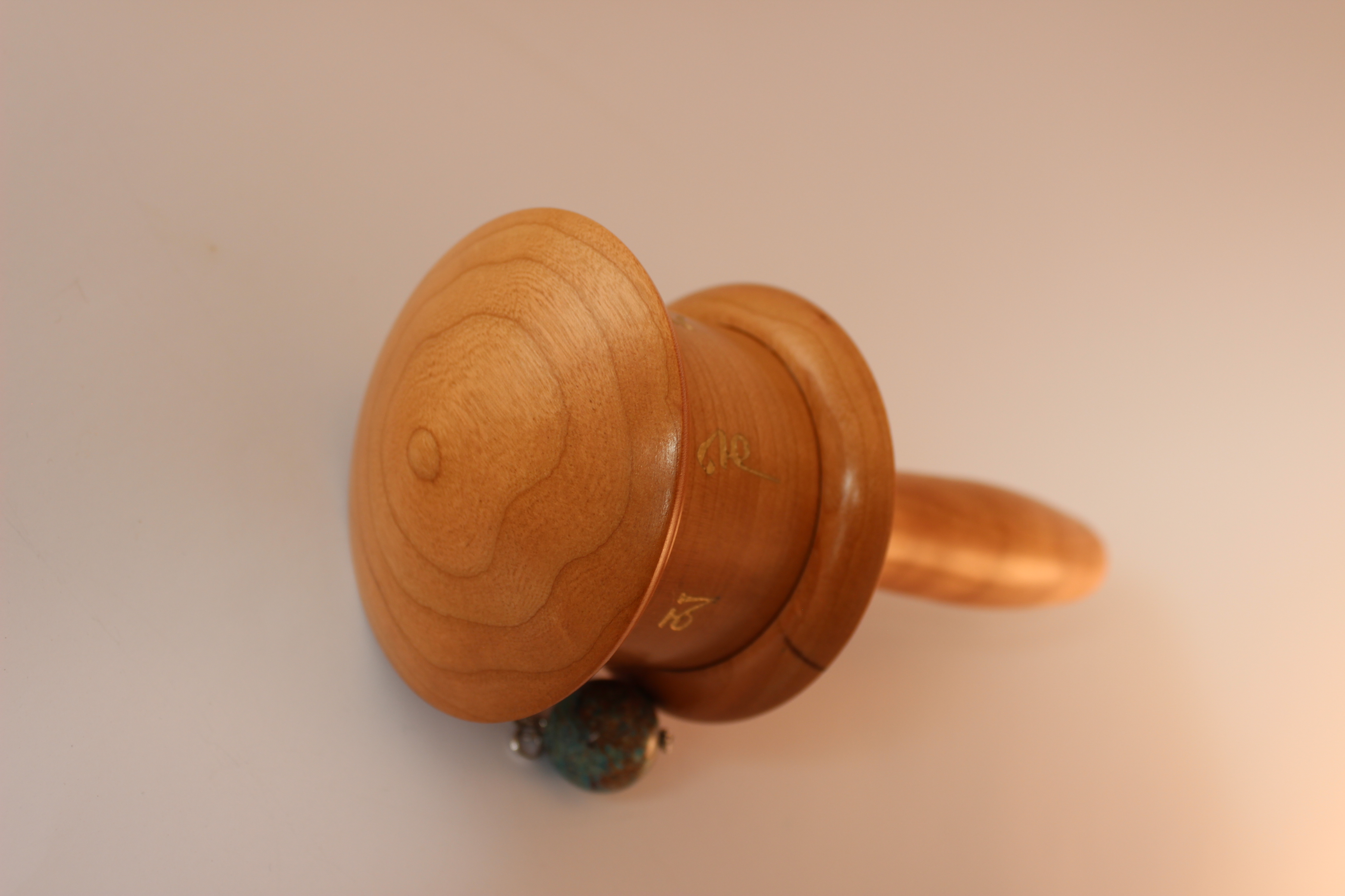 Medicine Buddha Mini Prayer Wheel Cherry - Image 3