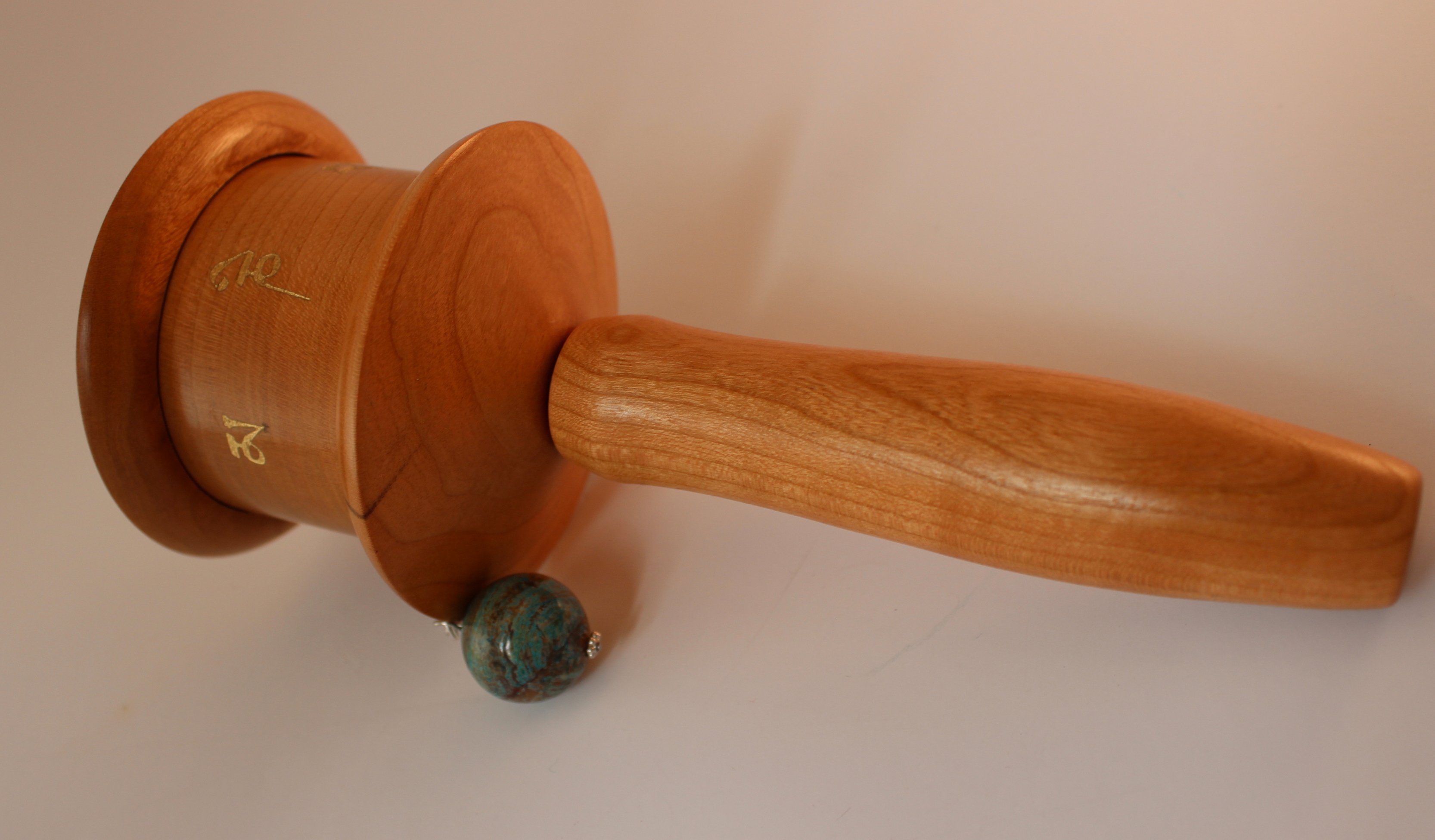 Medicine Buddha Mini Prayer Wheel Cherry - Image 4