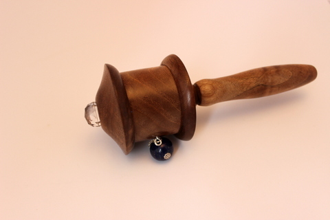 Medicine Buddha Prayer Wheel Walnut - Image 2