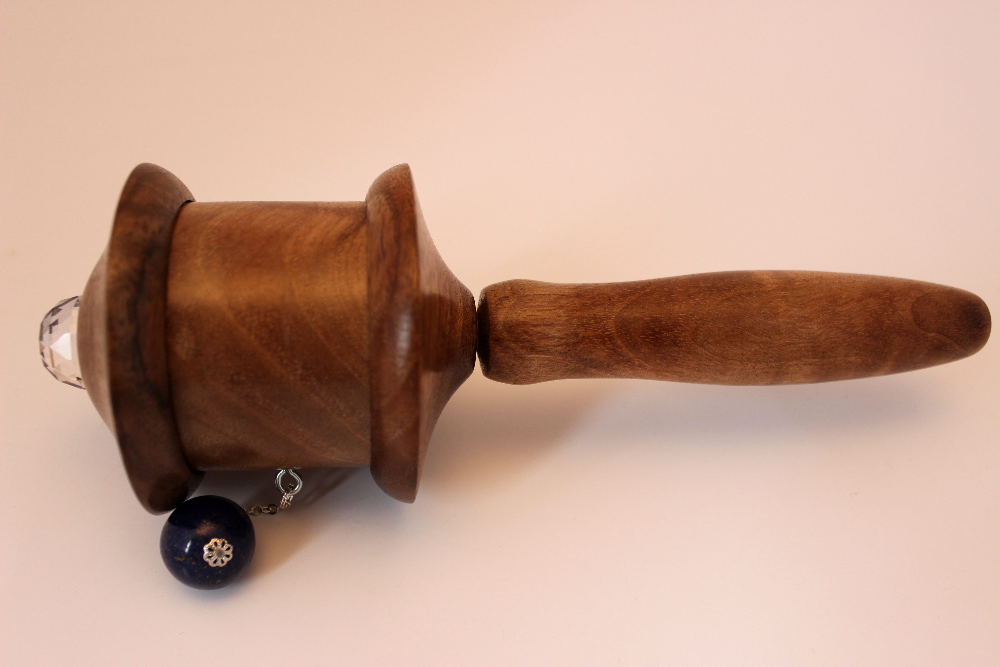 Medicine Buddha Prayer Wheel Walnut - Image 5
