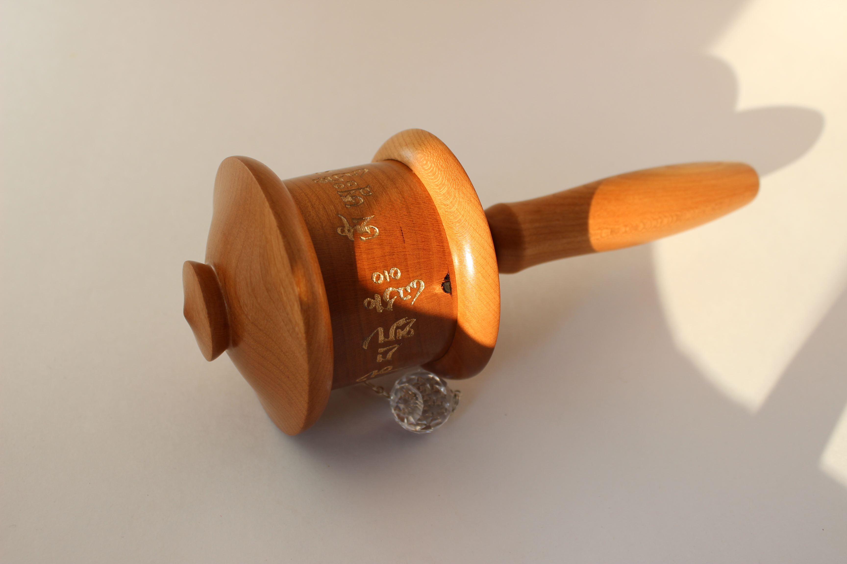 Dharma Wheel Cherry Wood - Image 2
