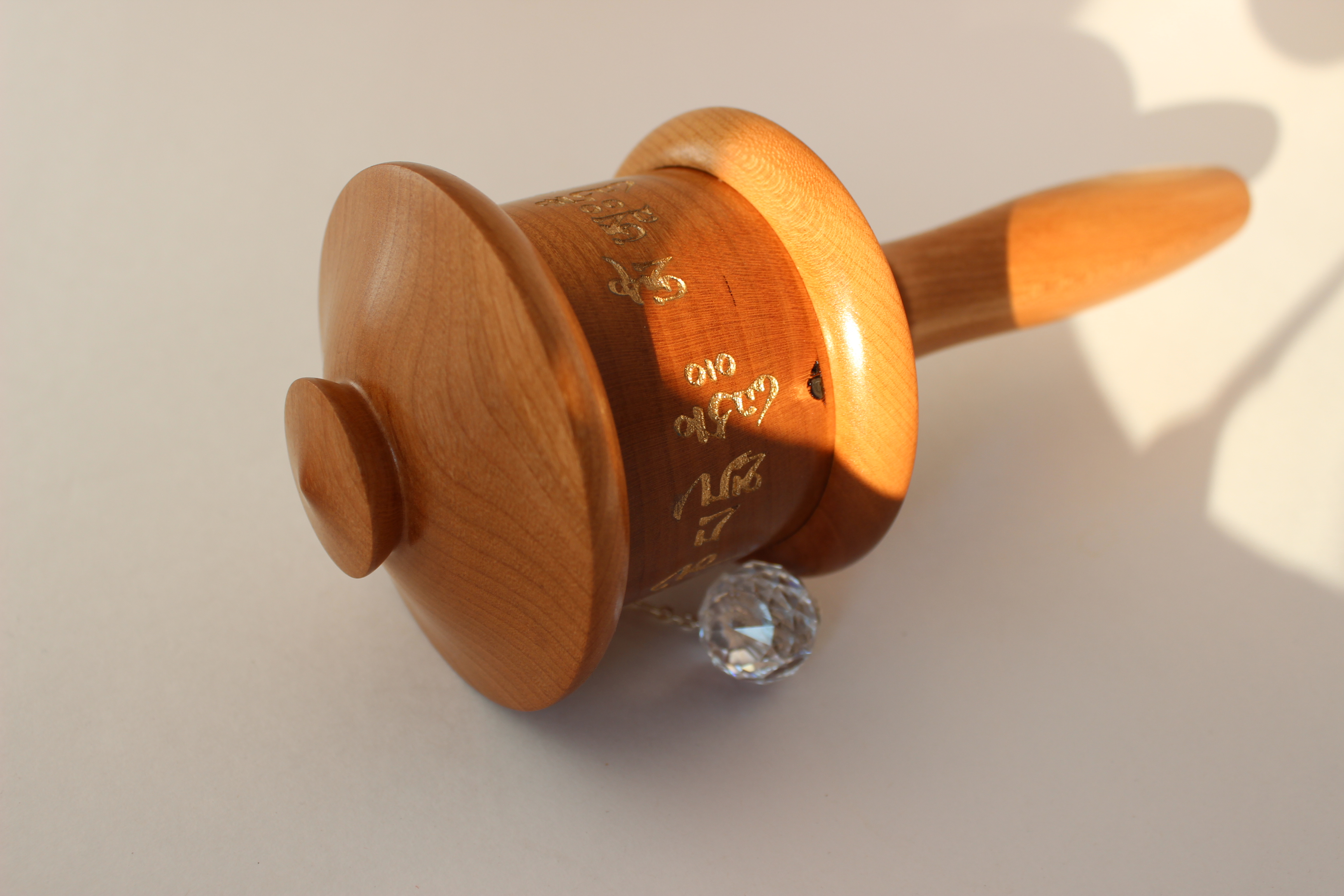 Dharma Wheel Cherry Wood - Image 3