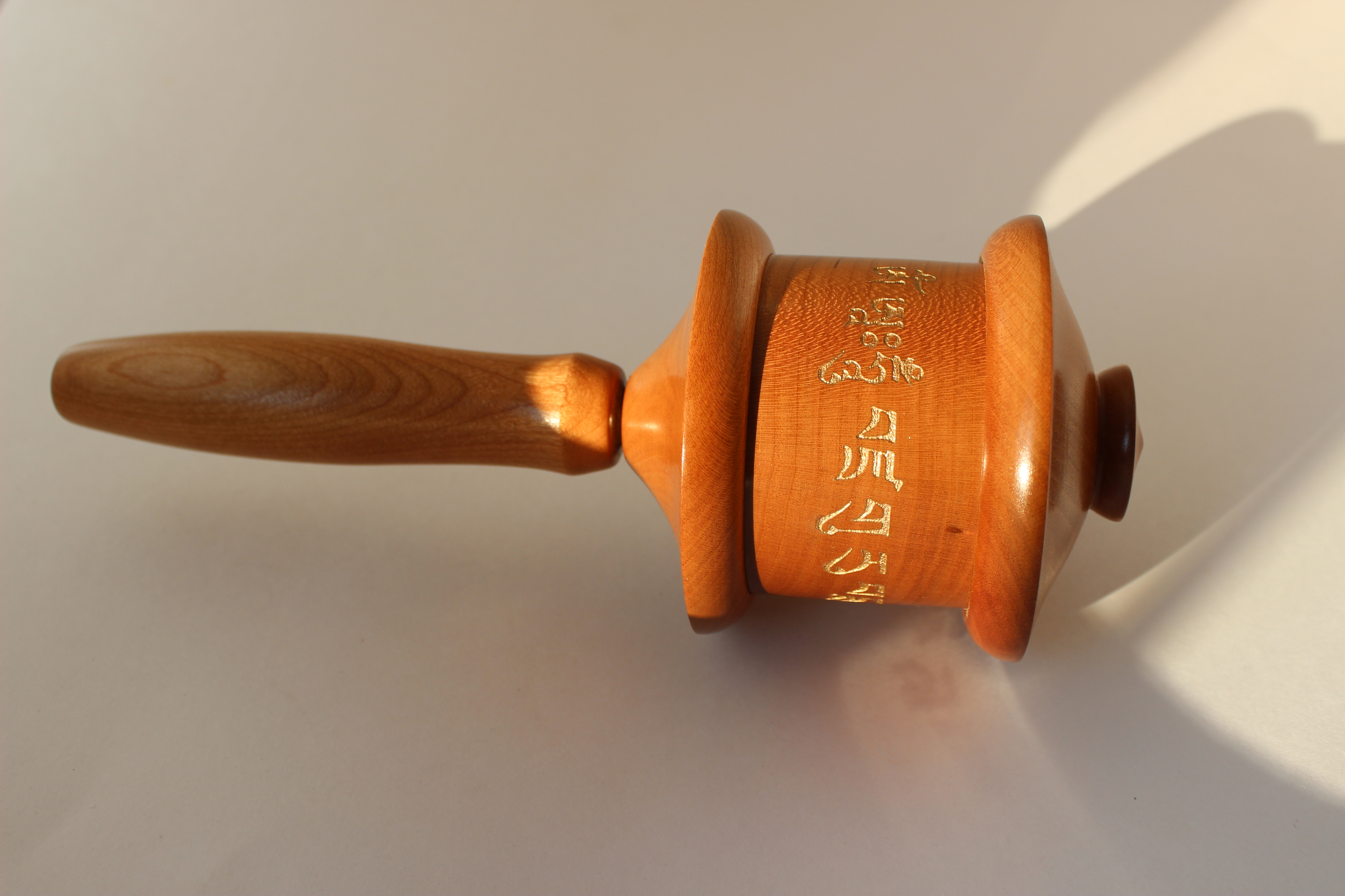 Dharma Wheel Cherry Wood - Image 4