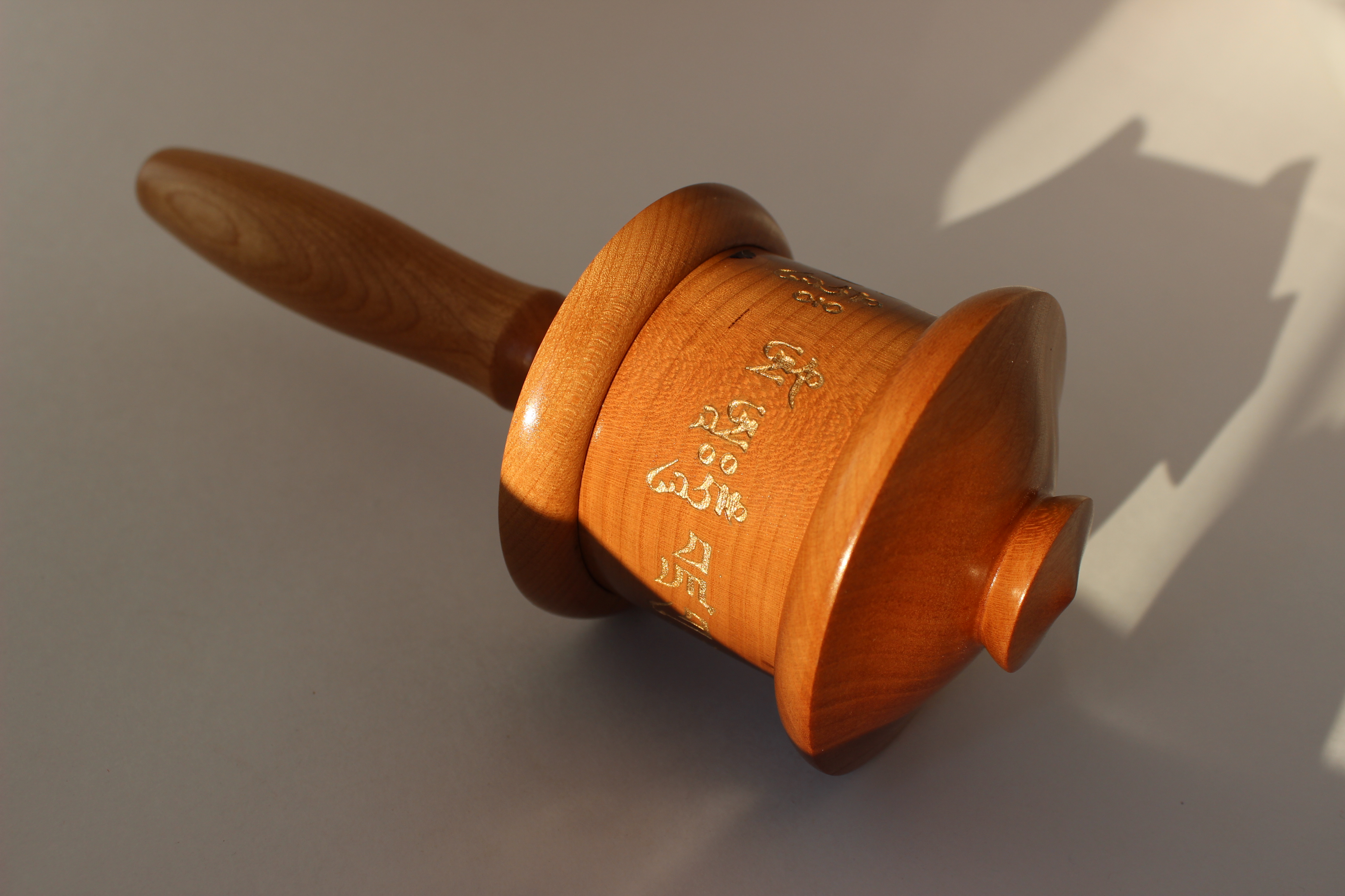 Dharma Wheel Cherry Wood - Image 5