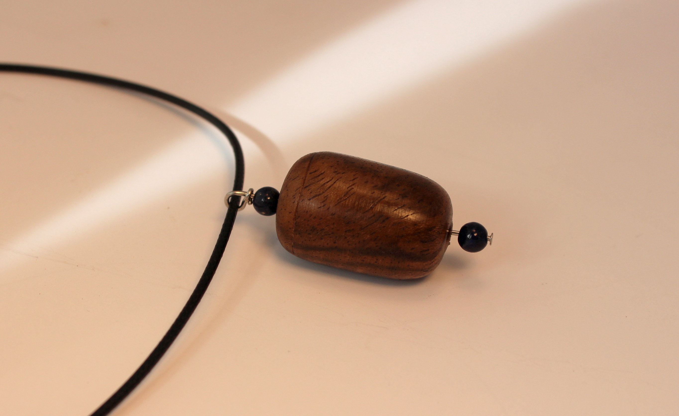 Tara Pendant Prayer Wheel Walnut - Image 2