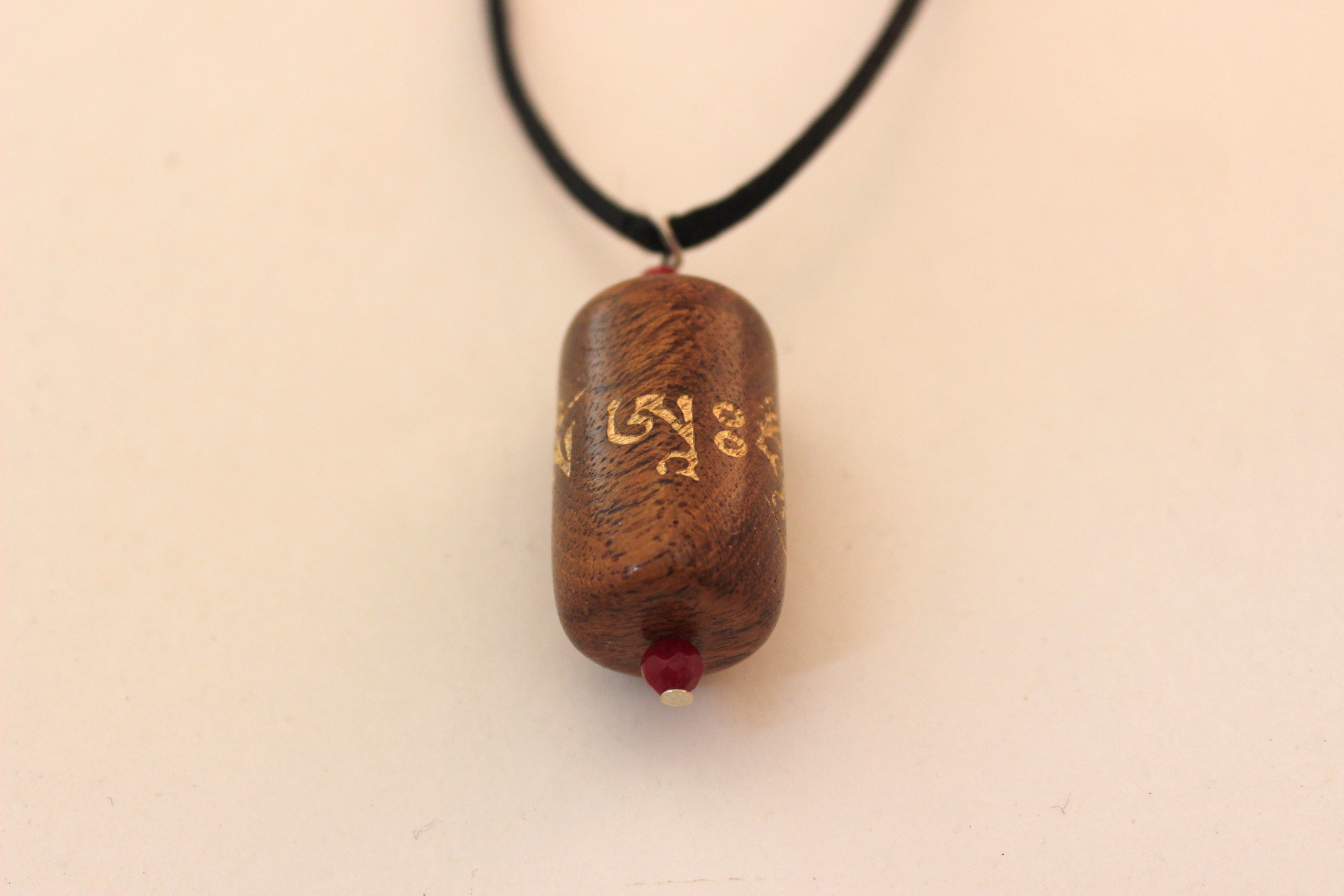 Wooden Dharma Wheel Pendant - Image 5